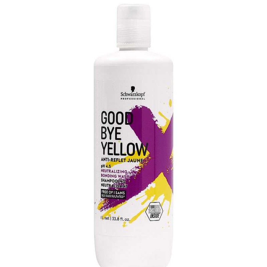 Schwarzkopf | Goodbye Yellow Neutralizing Bonding Wash Shampoo - 1000Ml