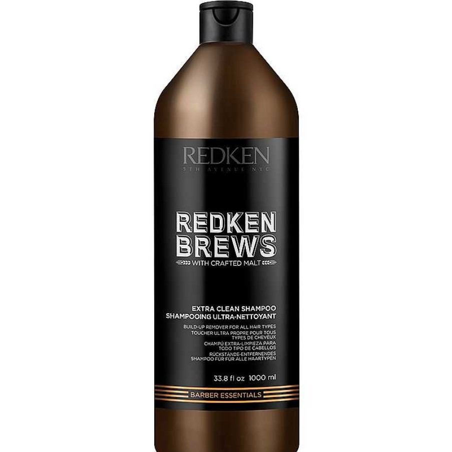 Redken Shampoo & Conditioner | Brews Extra Clean Shampoo - 1000Ml