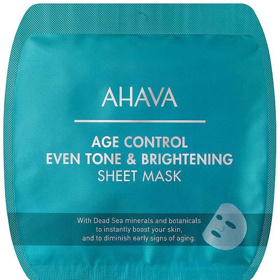 AHAVA Kuren & Masken | Deadsea Minerals Age Control Even Tone & Brightening Sheet Mask - 17G