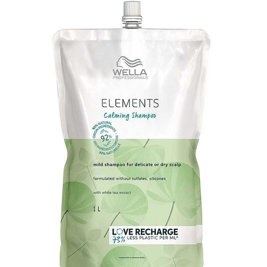 Wella | Elements Calming Shampoo Pouch - 1000Ml