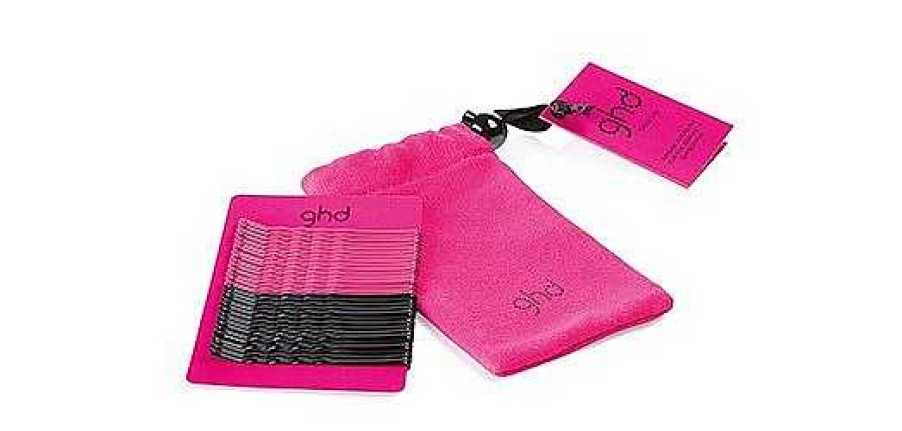 GHD | Electric Pink Hair Pin Bag (30 Bobby Pins)