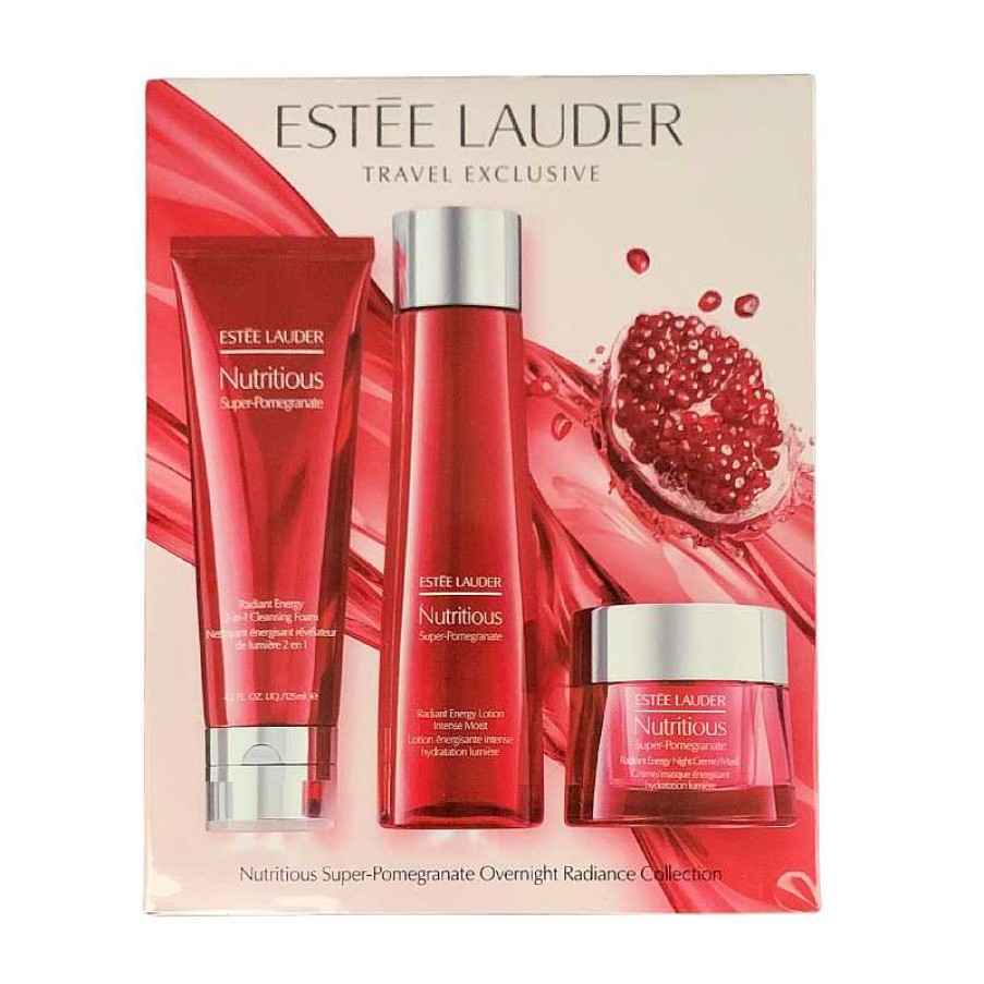 Estée Lauder Gesichtsreinigung | Nutritious Super-Pomegranate Overnight Radiance Collection Set - 375Ml