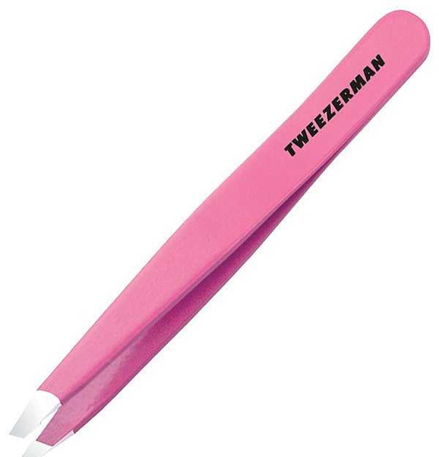 Tweezerman Kosmetikzubeh R | Tweezerman Schr Ge Edelstahlpinzette Pretty In Pink