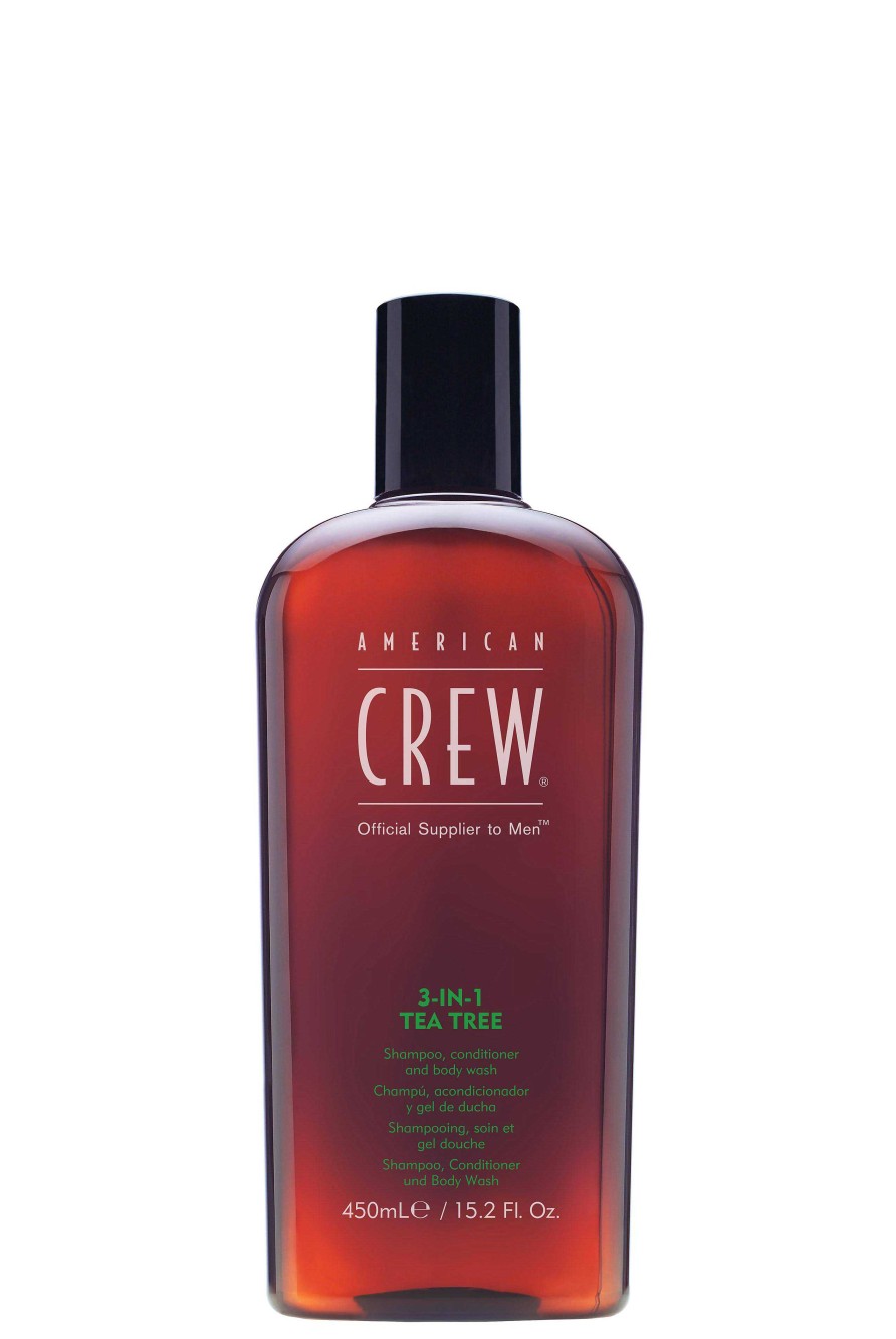 American Crew | 3-In-1 Tea Tree Shampoo Conditioner Body Wash (450Ml)