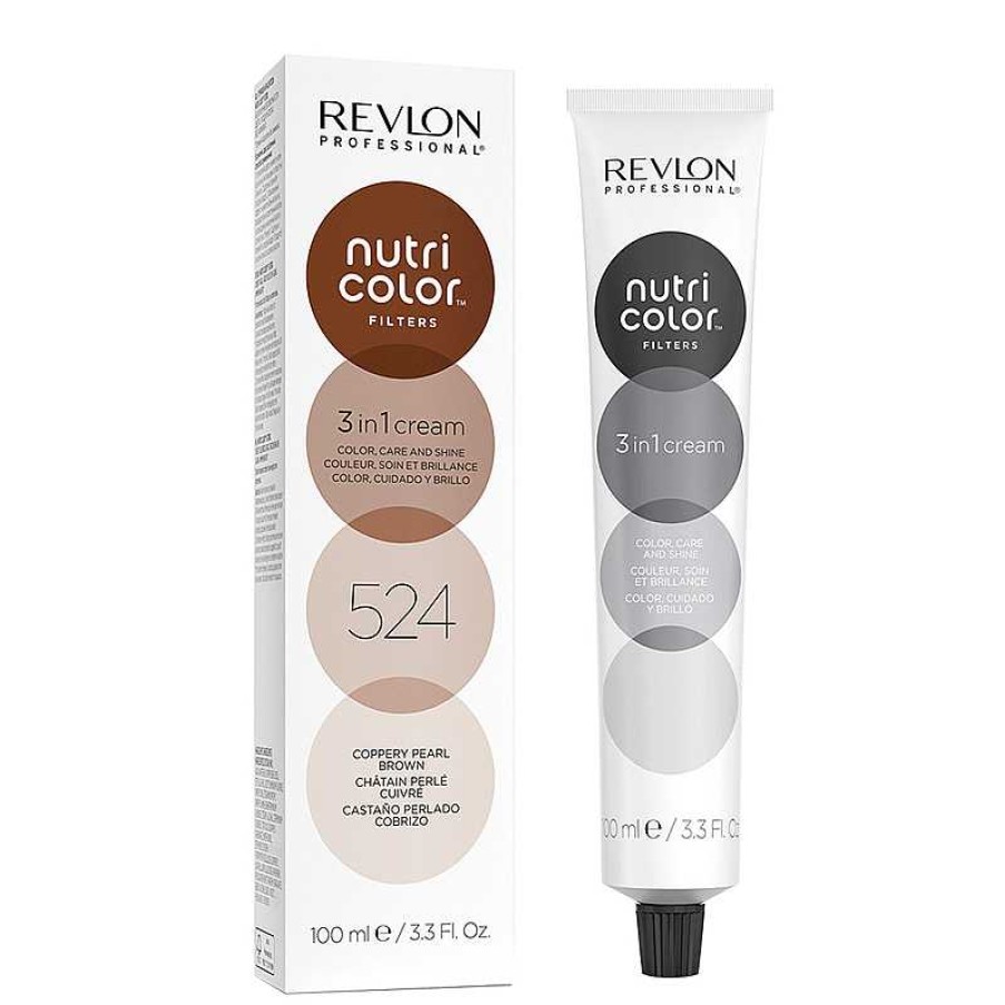 Revlon Professional | Revlon Nutri Color Creme 524 Coppery Pearl Brown - 100 Ml