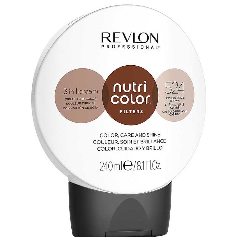 Revlon Professional | Revlon Nutri Color Creme 524 Coppery Pearl Brown - 240Ml